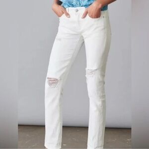 ❤️FINAL SALE❤️ Anthropologie | Pilcro The Slim Boyfriend Jean in White Size 27P